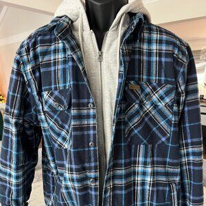 Men's - Smith's - Hooded Flannel Jacket - Size Large